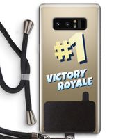 Victory Royale: Samsung Galaxy Note 8 Transparant Hoesje met koord