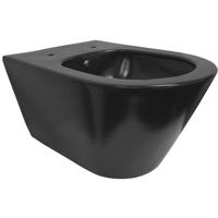 Wiesbaden Stereo Wandcloset Rimless met Bidet Functie - Mat Zwart