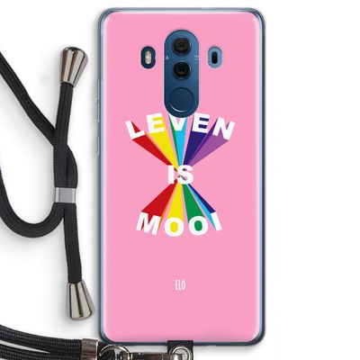 Het Leven Is Mooi: Huawei Mate 10 Pro Transparant Hoesje met koord