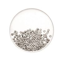 15x stuks metallic sieraden maken kralen in het zilver van 8 mm   - - thumbnail
