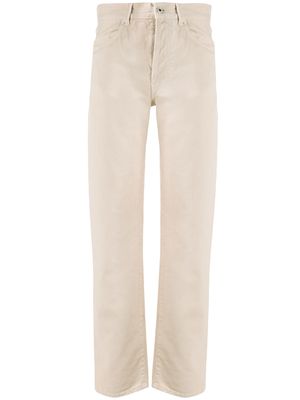 Off-White jean droit à taille haute - Tons neutres