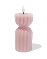 HEMA Led-vormkaars ⌀6.2x15cm diabolo ribbel naturel (naturel)