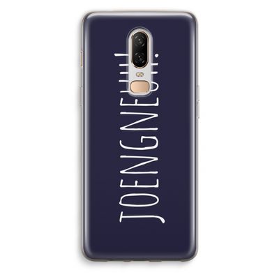Joengneuh!: OnePlus 6 Transparant Hoesje