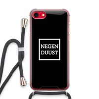 Negenduust black: iPhone SE 2020 Transparant Hoesje met koord