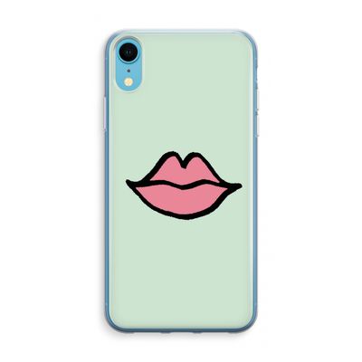 Kusje: iPhone XR Transparant Hoesje