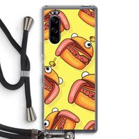 Hamburger: Sony Xperia 5 Transparant Hoesje met koord