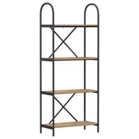 Boekenkast artisanaal eikenkleurig 60 x 30 x 146 cm