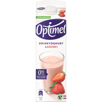 Optimel Drinkyoghurt Aardbei 0% Vet 1L bij Jumbo