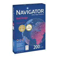 Kopieerpapier navigator bold design a4 200gr wit | 7 stuks