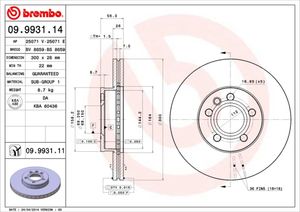 Remschijf BREMBO, Remschijftype: Binnen geventileerd, u.a. für VW, Ford, Seat