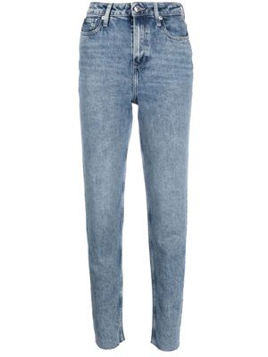 Tommy Hilfiger jean cigarette Gramercy à taille haute - Bleu