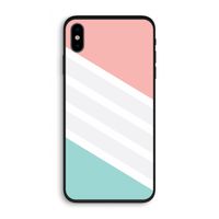 Strepen pastel: iPhone XS Biologisch afbreekbaar hoesje