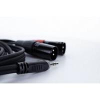 Cordial EY 1,5 WMM XLR Y-adapter [1x Jackplug male 3,5 mm - 2x XLR-stekker 3-polig]