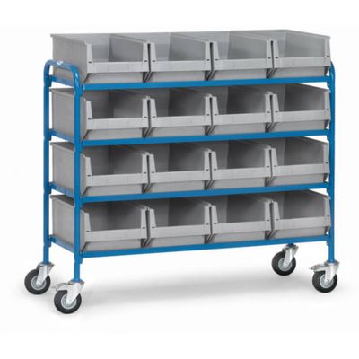 Fetra Hauptartikel 32951 Etagewagen Staal Poedercoating Laadvermogen (max.): 250 kg Stralend blauw (RAL 5007) Fetra Hauptartikel 32951 Etagewagen Staal Poedercoating Laadvermogen (max.): 250 kg Stralend blauw (RAL 5007)