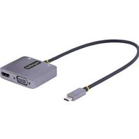 StarTech.com USB C HDMI VGA Adapter, USB C Multiport Video Adapter met HDMI, VGA en 3.5mm Audio, HDM