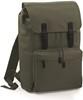 Atlantis BG613 Vintage Laptop Backpack - Olive-Green/Black - 30 x 46 x 17 cm