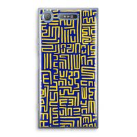 Majorelle Blue Print: Sony Xperia XZ1 Transparant Hoesje - thumbnail