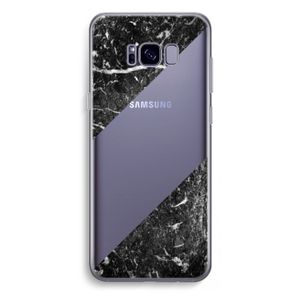 Zwart marmer: Samsung Galaxy S8 Plus Transparant Hoesje