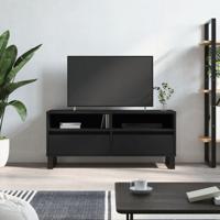 Tv-meubel 100x34,5x44,5 cm bewerkt hout zwart