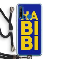 Habibi Blue: Huawei P20 Lite (2019) Transparant Hoesje met koord
