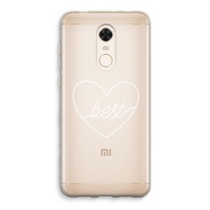 Best heart pastel: Xiaomi Redmi 5 Transparant Hoesje