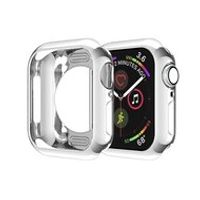 Siliconen case 44mm - Zilver - Geschikt voor Apple Watch 44mm