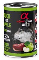 ALPHA SPIRIT WET Eend met appel - natvoer voor honden - 400g