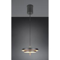 Trio Design hanglampKeaton zwart met goud Ø 40cm - 340219180