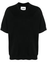 Jil Sander short-sleeve wool jumper - Noir