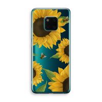 Sunflower and bees: Huawei Mate 20 Pro Transparant Hoesje