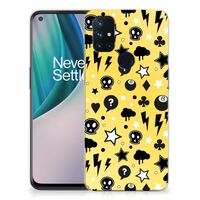 Silicone Back Case OnePlus Nord N10 5G Punk Geel - thumbnail