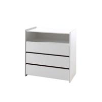 Leen Bakker - Vipack Commode Kiddy - 92x90x47 Cm - MDF/Grenenhout - Wit