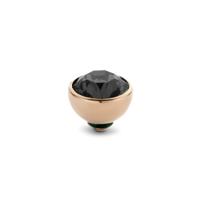 Melano Twisted Basic CZ Steentje Transparant Black | Rosé