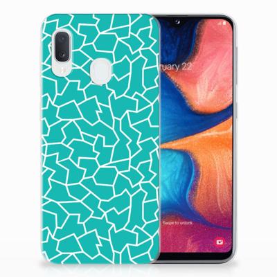 Samsung Galaxy A20e | Hoesje maken | Cracks Blue
