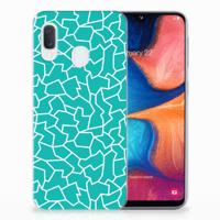Samsung Galaxy A20e | Hoesje maken | Cracks Blue