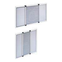 Muggennet IRS Wit 70 x 50 cm Ramen Uitschuifbaar (2 Stuks)