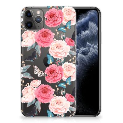 Apple iPhone 11 Pro Max | TPU Case | Butterfly Roses