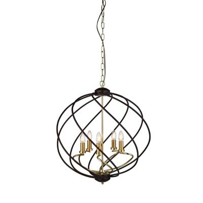 Searchlight Design hanglampFlow Ø 60cm - 1805-5BK