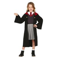 Tovenaar student horror kostuum voor meisjes - Halloween tovenaarsleerling outfit