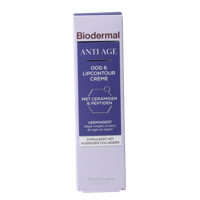 Biodermal Anti age oog- en lipcontour creme 15 Milliliter