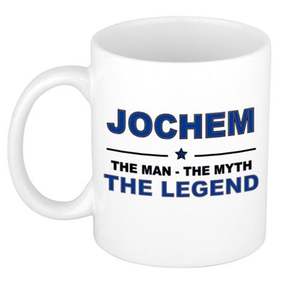 Jochem cadeau mok - man myth legend - naam koffiemok - 300 ml - collega - vaderdag