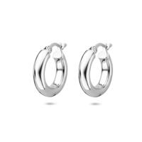 Gerhodineerd Zilveren Oorringen - 17x4,5mm - 925 Zilver