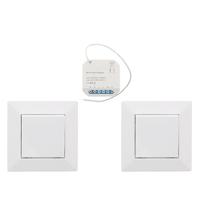 Wifi draadloos, micro dimmer module 150W dubbele puls-hotelschakel WIT