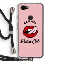 Badass Babes Club: Pixel 3a Transparant Hoesje met koord