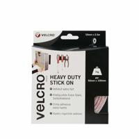 VELCRO® VEL-EC60246 Klittenband Om vast te plakken Haak- en lusdeel, Extra sterk (l x b) 2500 mm x 50 mm Wit 2.5 m - thumbnail