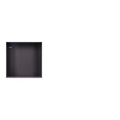 Looox Colour BoX inbouwnis - 30x30x10cm - RVS antraciet mat cbox30a