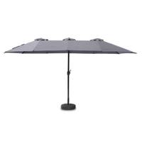 Feel Furniture - Toscano - Grote Parasol - Twin - 4.5 Meter - Donkerg…