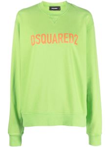 DSQUARED2 sweat à logo brodé - Vert