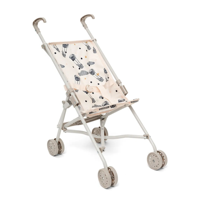 Mini-Poppenbuggy Luchtballonnen - Beige & Grijs