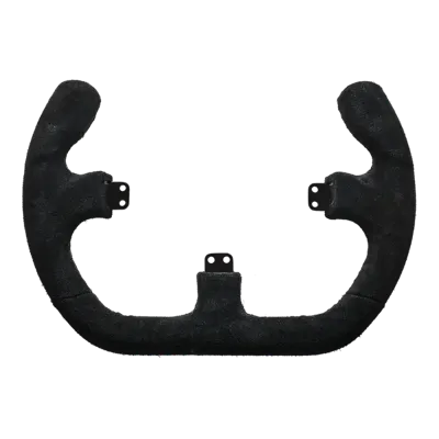 Asetek SimSports Open D Black Suede Rim